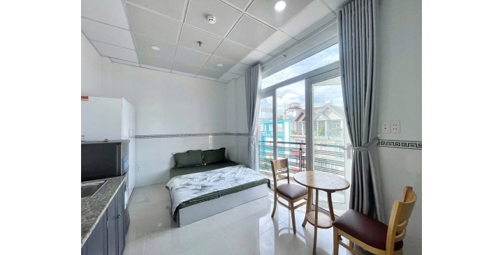 Căn hộ mini full nội thất, có ban công riêng, có thang máy - free phí dịch vụ